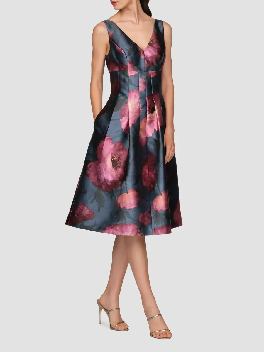 Kay Unger Women's Ines Poppy Cocktail Dress | Thumbnail 6 Kay Unger Women's Ines Poppy Cocktail Dress | Thumbnail 6