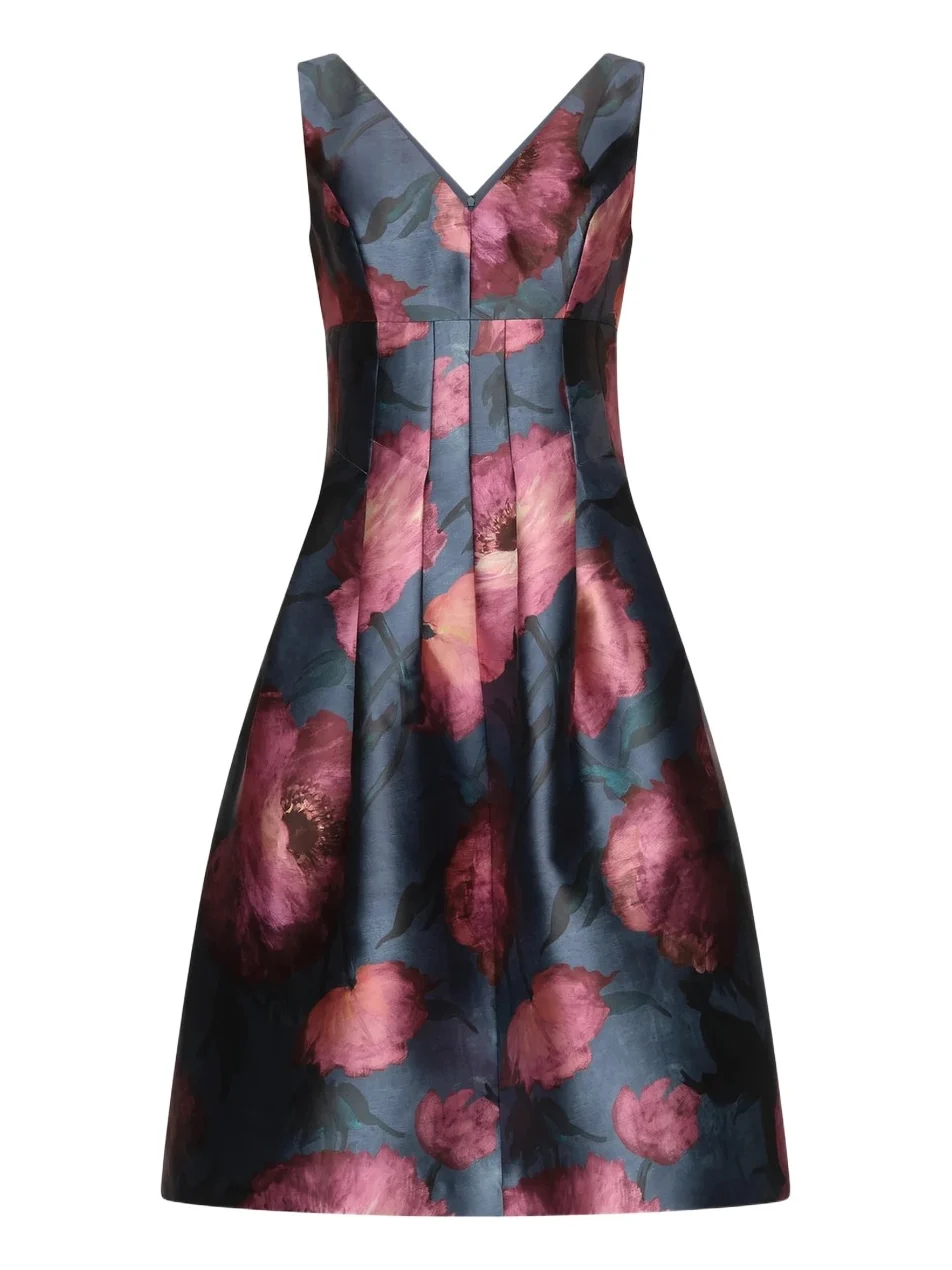 Kay Unger Women's Ines Poppy Cocktail Dress