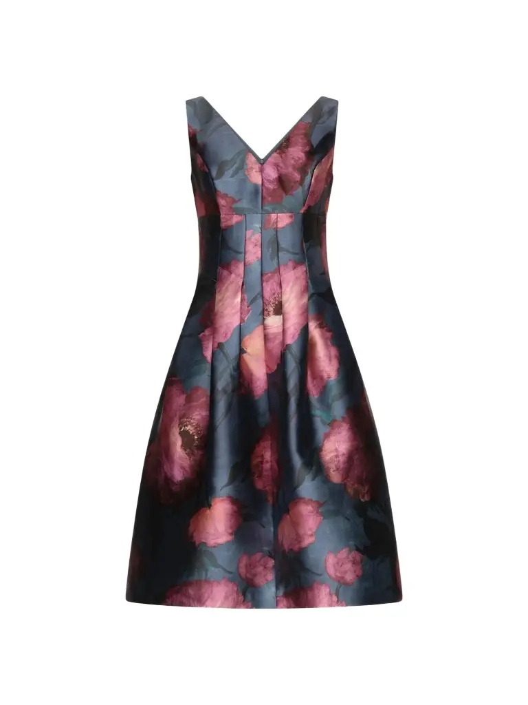 Kay Unger Women's Ines Poppy Cocktail Dress