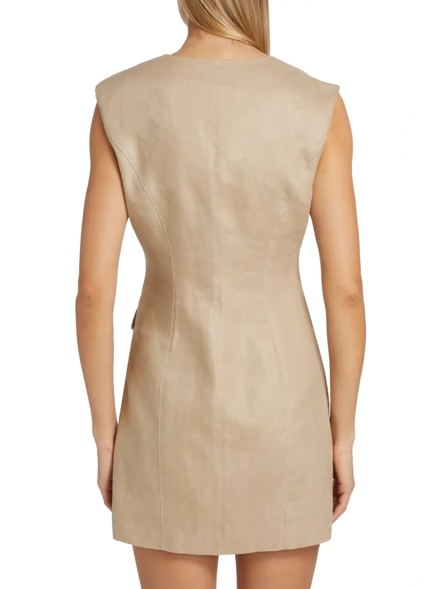 Toccin Women's Hayden Linen Vest Minidress | Thumbnail 5 Toccin Women's Hayden Linen Vest Minidress | Thumbnail 5
