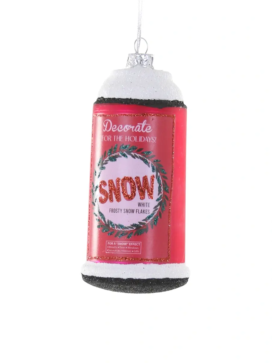 Cody Foster & Co Snow Spary Glass Ornament