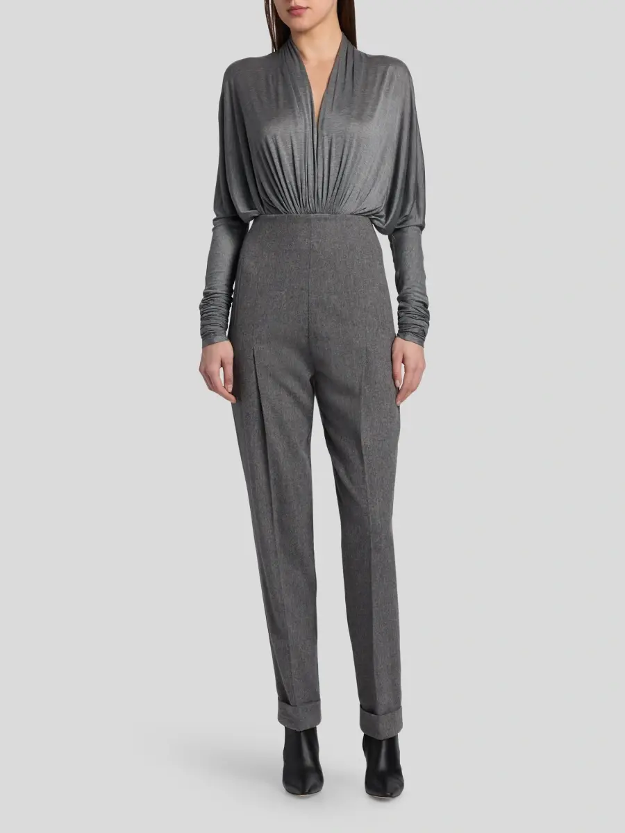 Co Women's Gathered Jersey Bodysuit | Thumbnail 2 Co Women's Gathered Jersey Bodysuit | Thumbnail 2