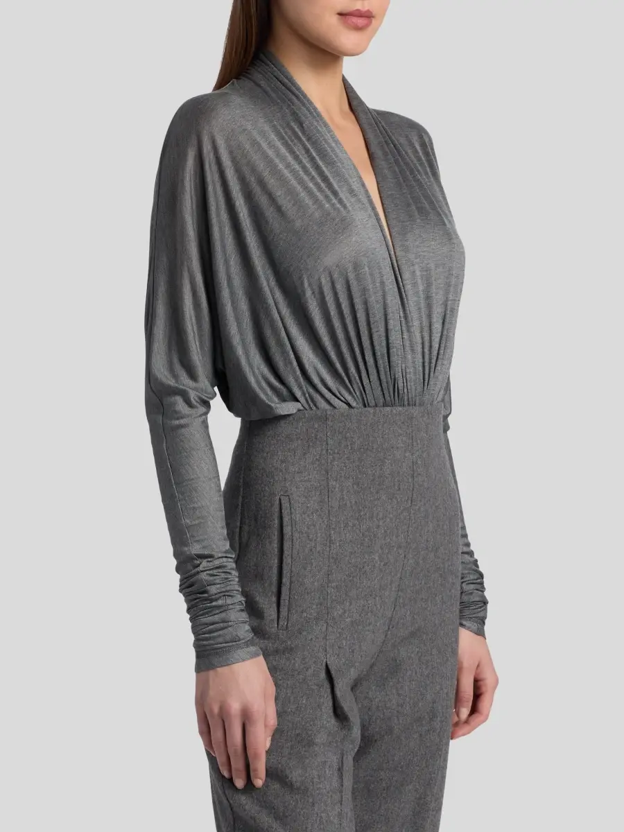 Co Women's Gathered Jersey Bodysuit | Thumbnail 4 Co Women's Gathered Jersey Bodysuit | Thumbnail 4