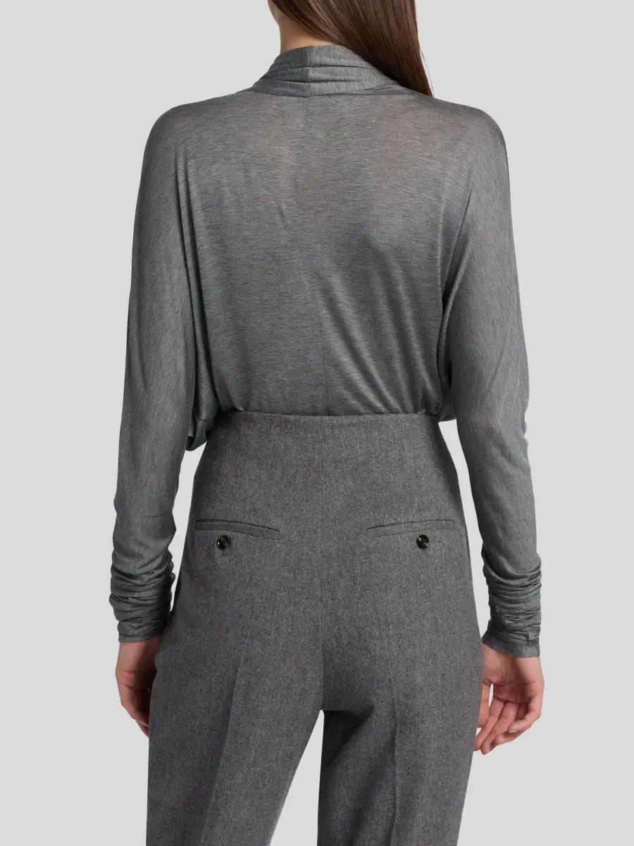 Co Women's Gathered Jersey Bodysuit | Thumbnail 5 Co Women's Gathered Jersey Bodysuit | Thumbnail 5