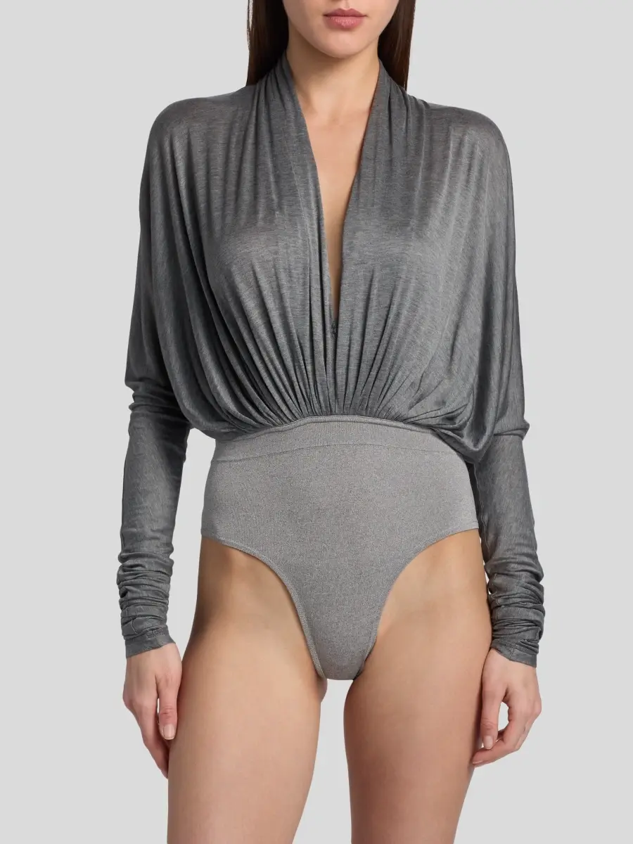 Co Women's Gathered Jersey Bodysuit | Thumbnail 6 Co Women's Gathered Jersey Bodysuit | Thumbnail 6