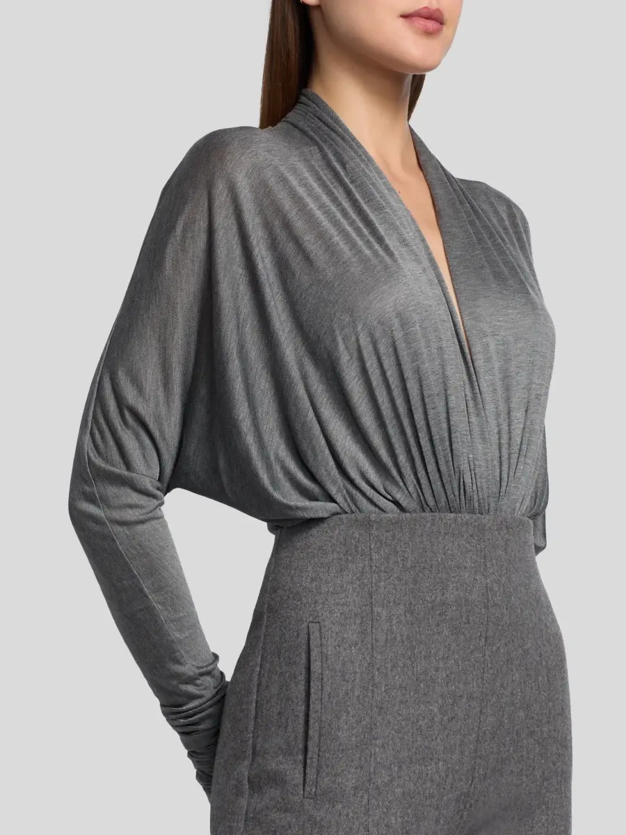 Co Women's Gathered Jersey Bodysuit | Thumbnail 7 Co Women's Gathered Jersey Bodysuit | Thumbnail 7