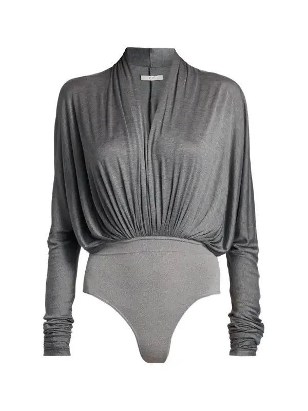 Women's Gathered Jersey Bodysuit