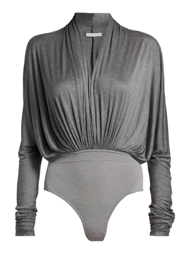 Co Women's Gathered Jersey Bodysuit