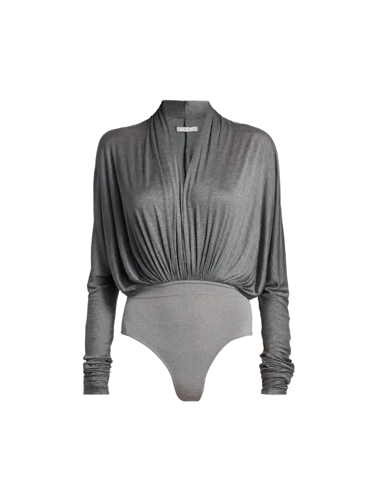 Co Women's Gathered Jersey Bodysuit