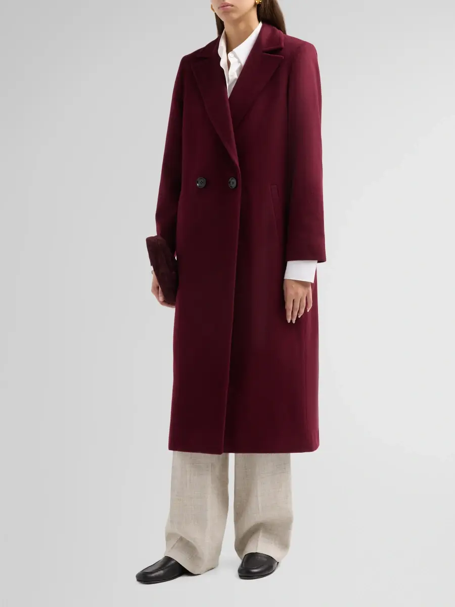 Sofia Cashmere Women's Double Breasted Wool-Cashmere Coat | Thumbnail 4 Sofia Cashmere Women's Double Breasted Wool-Cashmere Coat | Thumbnail 4