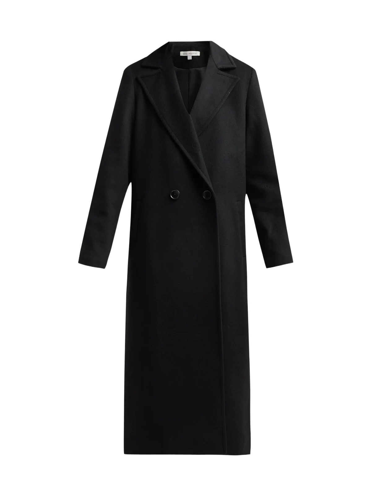 Sofia Cashmere Women's Double Breasted Wool-Cashmere Coat