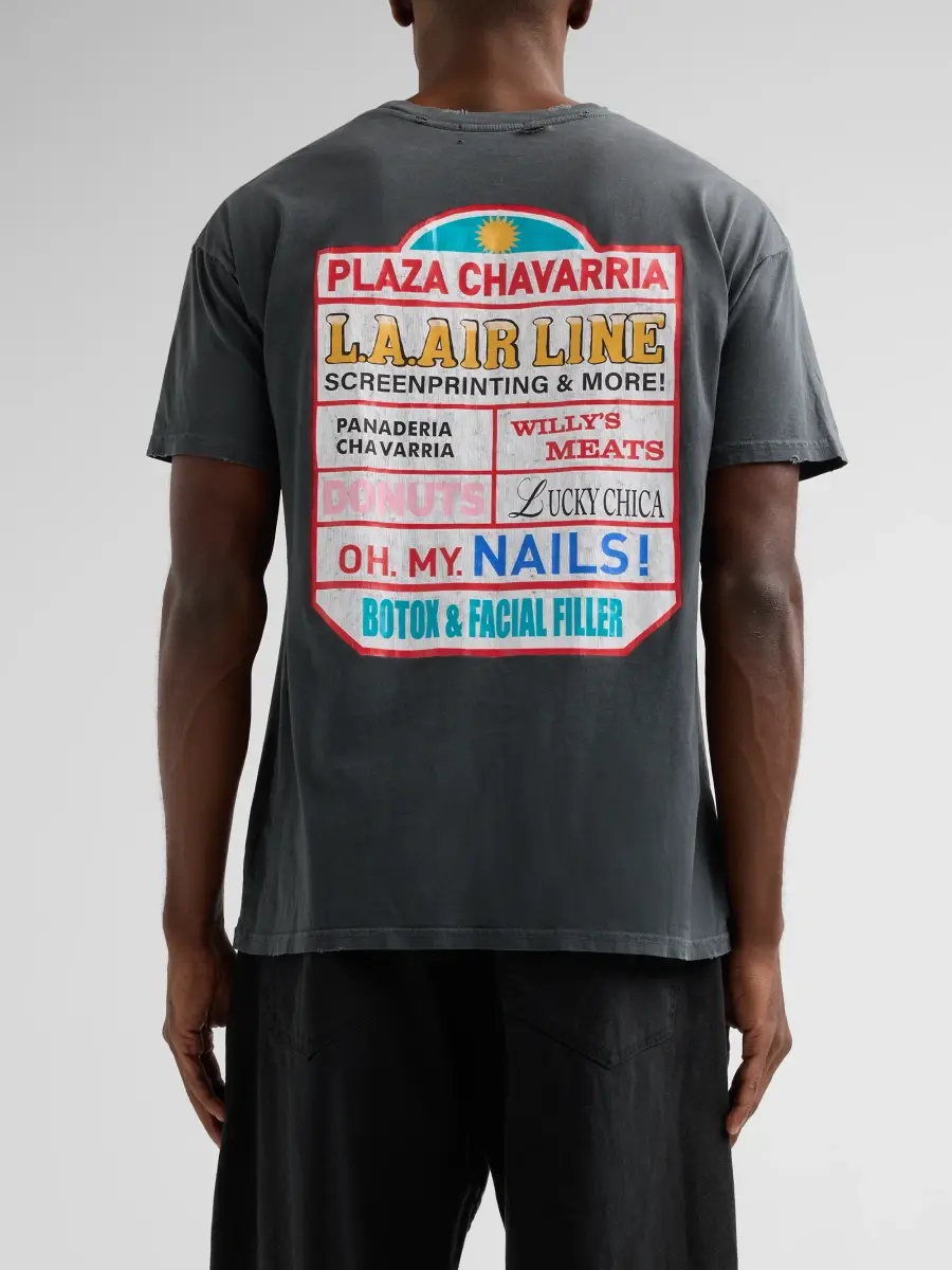 Willy Chavarria Men's Plaza Chavarria Cotton Crewneck T-Shirt | Thumbnail 3 Willy Chavarria Men's Plaza Chavarria Cotton Crewneck T-Shirt | Thumbnail 3