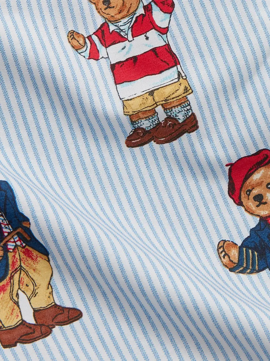 Ralph Lauren Teddy Bear Stripe 3-Piece Duvet Cover Set | Thumbnail 3 Ralph Lauren Teddy Bear Stripe 3-Piece Duvet Cover Set | Thumbnail 3