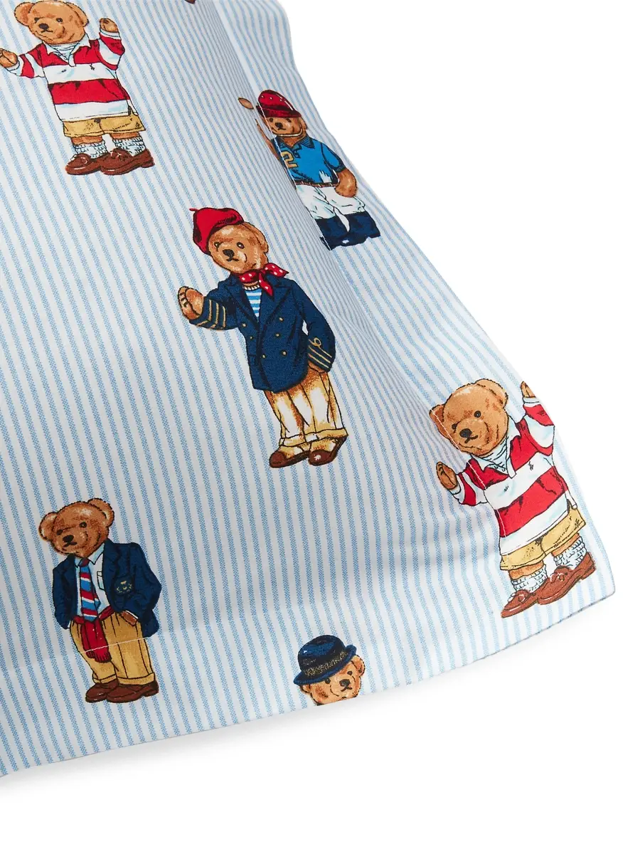 Ralph Lauren Teddy Bear Stripe 3-Piece Duvet Cover Set | Thumbnail 4 Ralph Lauren Teddy Bear Stripe 3-Piece Duvet Cover Set | Thumbnail 4