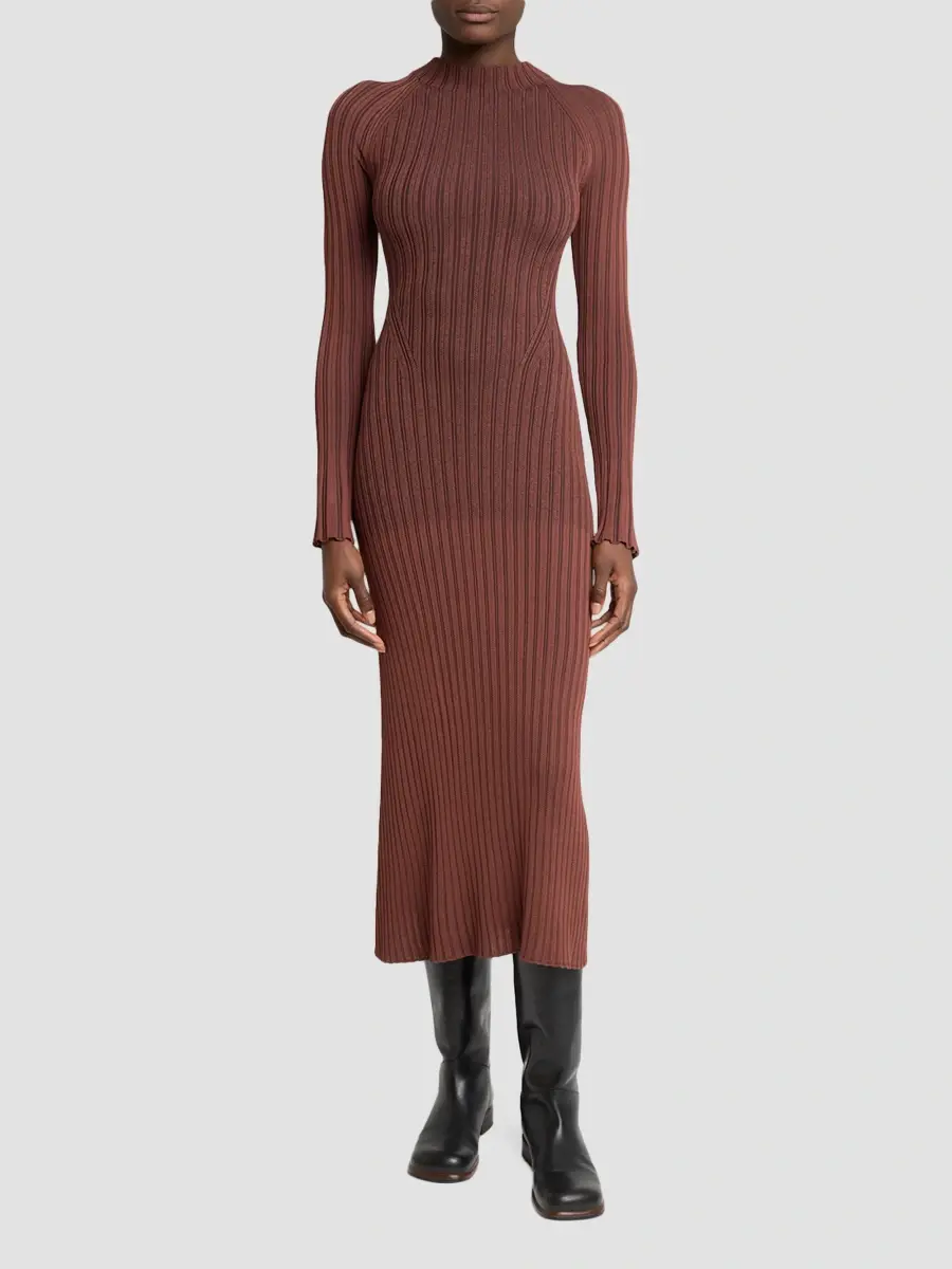 Proenza Schouler Women's Roux Ribbed Midi Dress | Thumbnail 2 Proenza Schouler Women's Roux Ribbed Midi Dress | Thumbnail 2