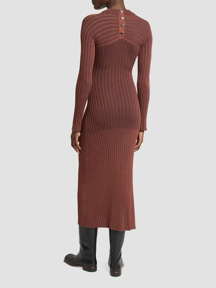 Proenza Schouler Women's Roux Ribbed Midi Dress | Thumbnail 3 Proenza Schouler Women's Roux Ribbed Midi Dress | Thumbnail 3