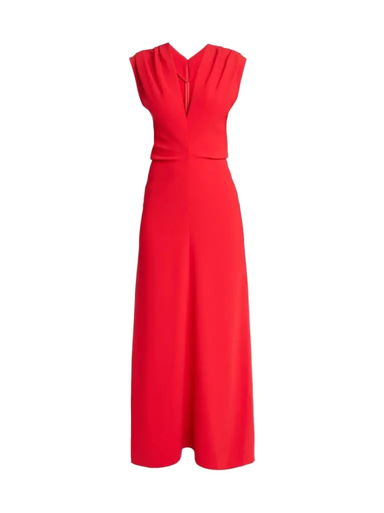 Women's Geraldine Gathered Crepe Maxi Dress Women's Geraldine Gathered Crepe Maxi Dress
