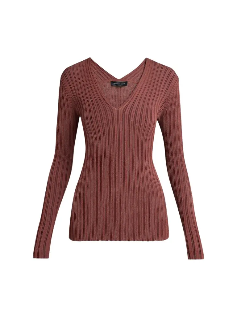Women's Roux Ribbed V-Neck Top Women's Roux Ribbed V-Neck Top