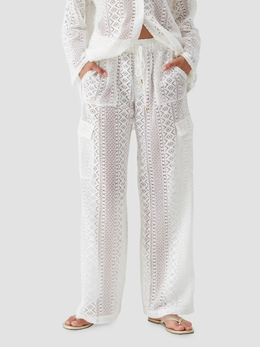 Melissa Odabash Women's Odette Crochet Cover-Up Pants | Thumbnail 4 Melissa Odabash Women's Odette Crochet Cover-Up Pants | Thumbnail 4