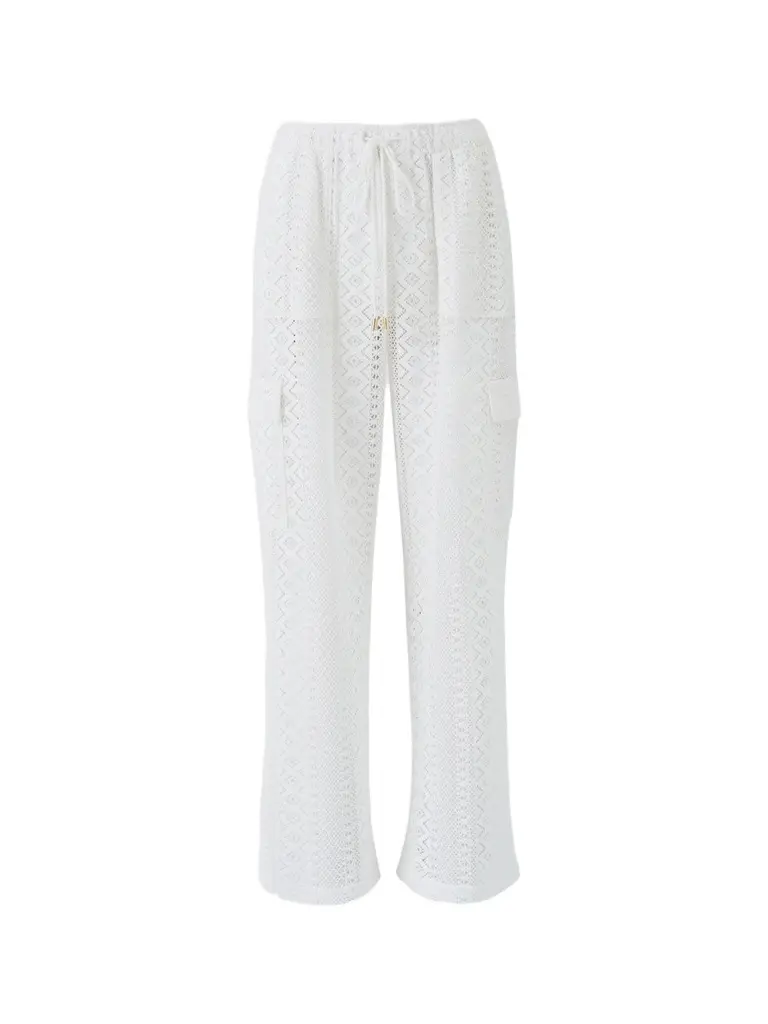 Melissa Odabash Women's Odette Crochet Cover-Up Pants