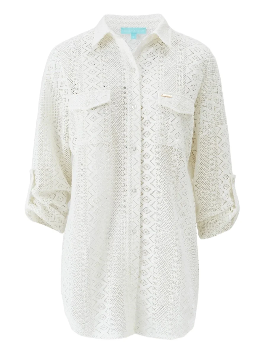 Women's Elena Crochet Oversized Shirt