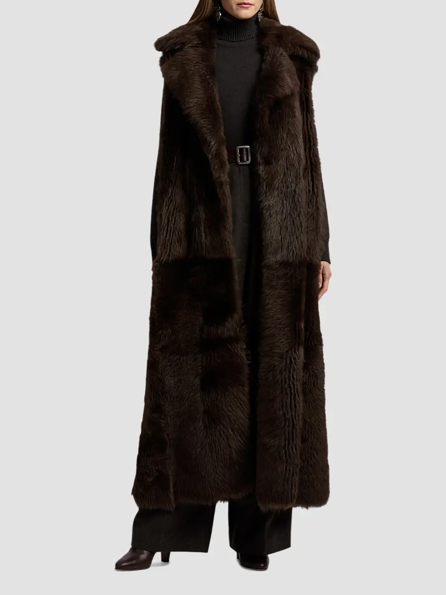 Ralph Lauren Collection Women's Carinne Lamb-Shearling Vest | Thumbnail 4