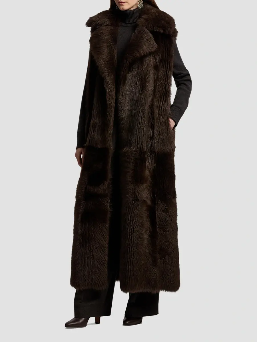 Ralph Lauren Collection Women's Carinne Lamb-Shearling Vest | Thumbnail 5