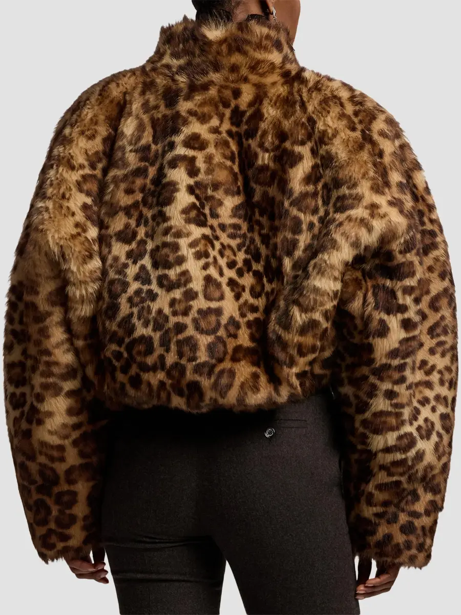 Ralph Lauren Collection Women's Balvin Leopard-Print Shearling Coat | Thumbnail 3 Ralph Lauren Collection Women's Balvin Leopard-Print Shearling Coat | Thumbnail 3
