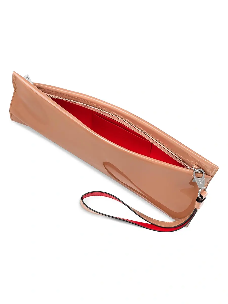 Christian Louboutin Women's Loubitwist Patent Leather Wristlet | Thumbnail 4 Christian Louboutin Women's Loubitwist Patent Leather Wristlet | Thumbnail 4
