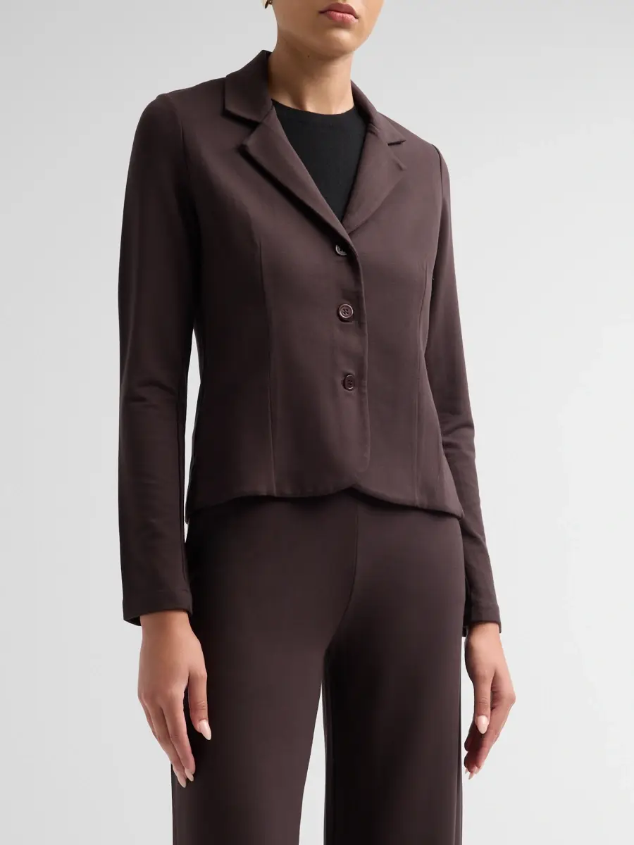 MAJESTIC FILATURES Women's French Terry Blazer | Thumbnail 4 MAJESTIC FILATURES Women's French Terry Blazer | Thumbnail 4