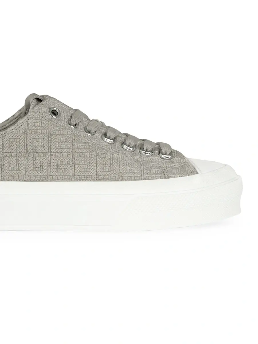 Givenchy Men's City Sneakers In 4G Embroidered Canvas | Thumbnail 4 Givenchy Men's City Sneakers In 4G Embroidered Canvas | Thumbnail 4