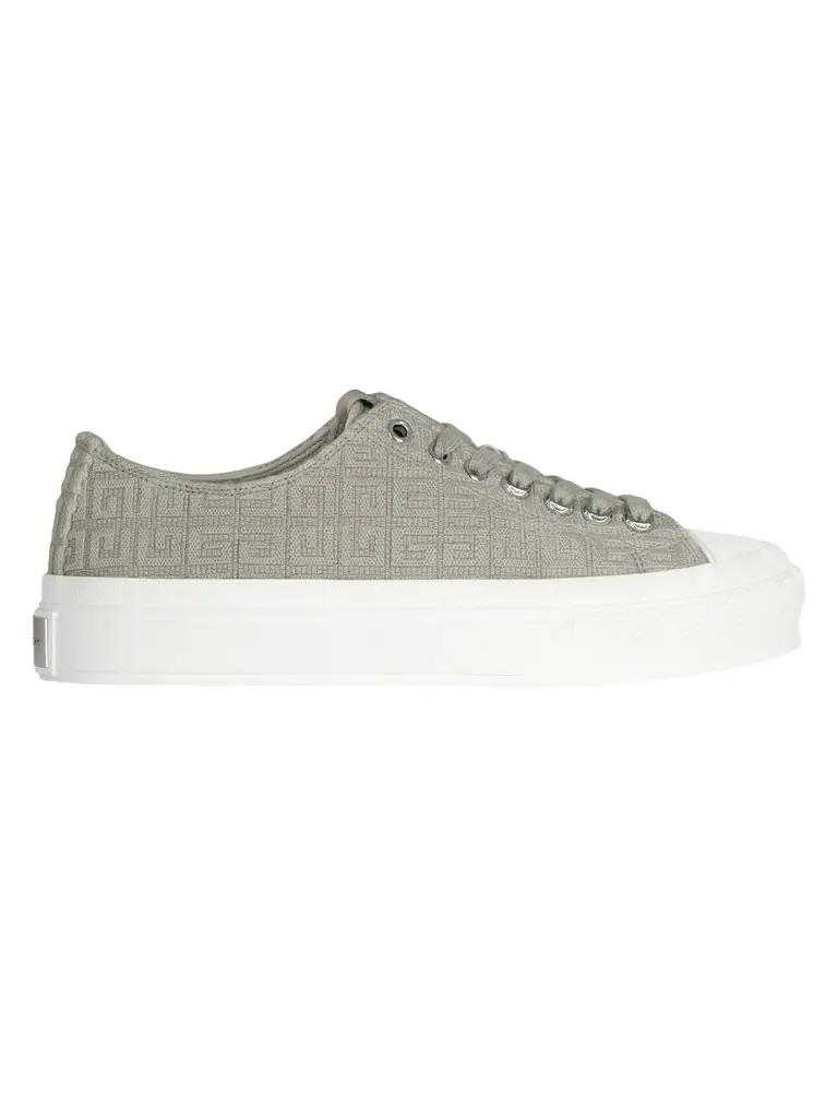 Givenchy Men's City Sneakers In 4G Embroidered Canvas