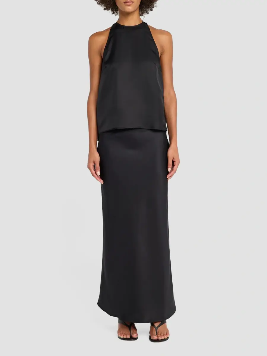 Loulou de Saison Women's Eli A-Line Maxi Skirt | Thumbnail 2 Loulou de Saison Women's Eli A-Line Maxi Skirt | Thumbnail 2