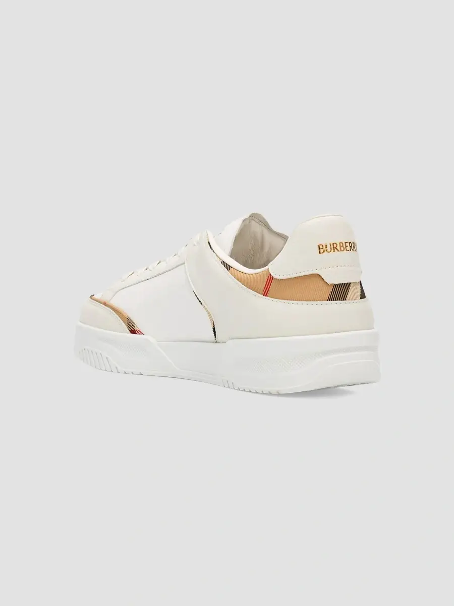 Burberry Men's Harrow Leather & Nylon Low-Top Sneakers | Thumbnail 4 Burberry Men's Harrow Leather & Nylon Low-Top Sneakers | Thumbnail 4
