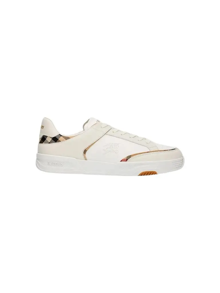 Burberry Men's Harrow Leather & Nylon Low-Top Sneakers