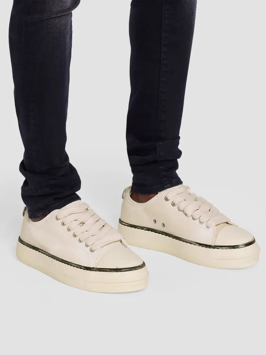 Represent Men's Rep-Cap Leather Low-Top Sneakers | Thumbnail 2