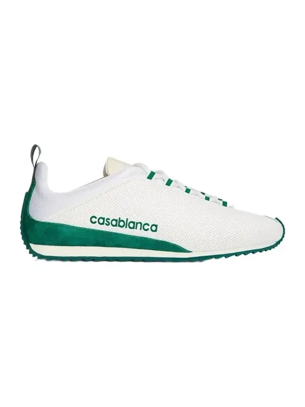 Casablanca Men's Khopesh Perforated Leather Low-Top Sneakers