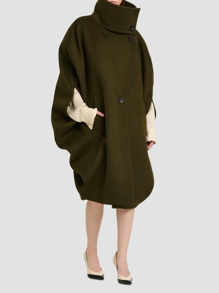 Ferragamo Women's Wool-Cashmere Single-Breasted Coat | Thumbnail 3