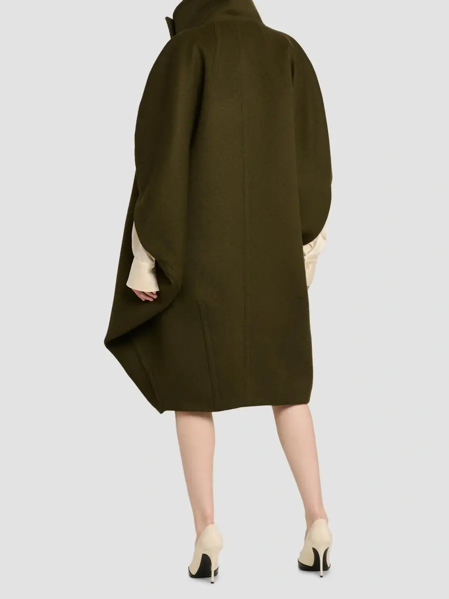 Ferragamo Women's Wool-Cashmere Single-Breasted Coat | Thumbnail 4