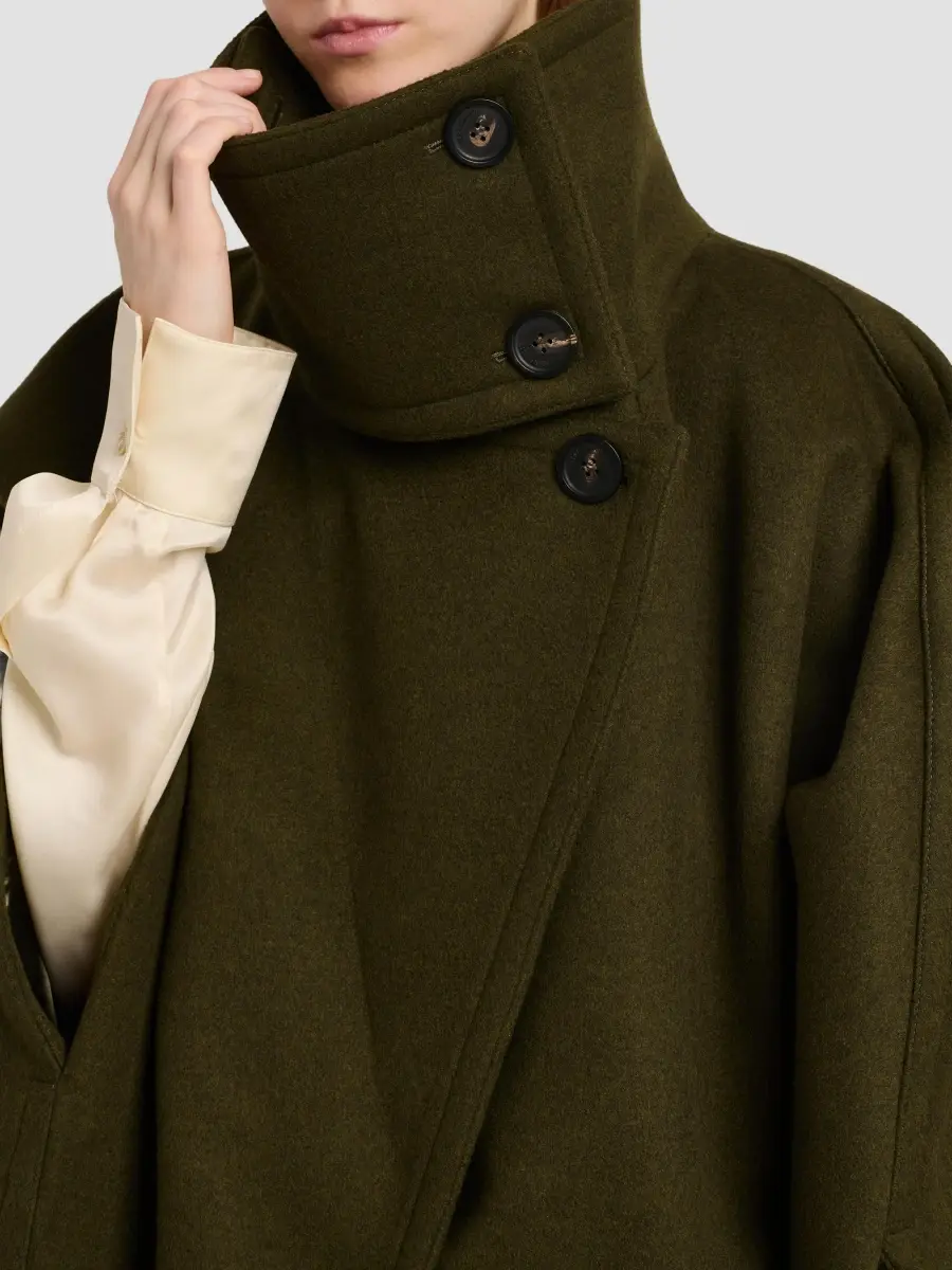 Ferragamo Women's Wool-Cashmere Single-Breasted Coat | Thumbnail 5