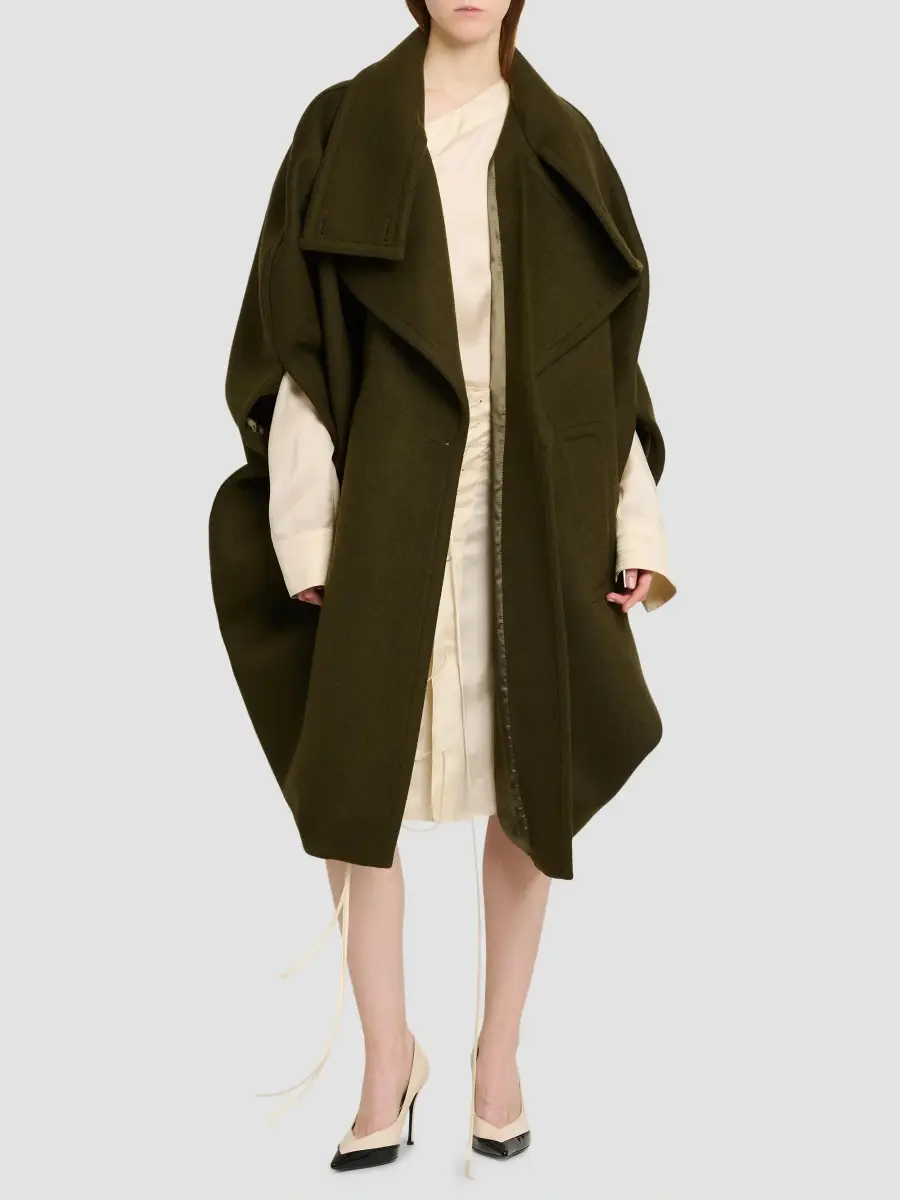 Ferragamo Women's Wool-Cashmere Single-Breasted Coat | Thumbnail 6