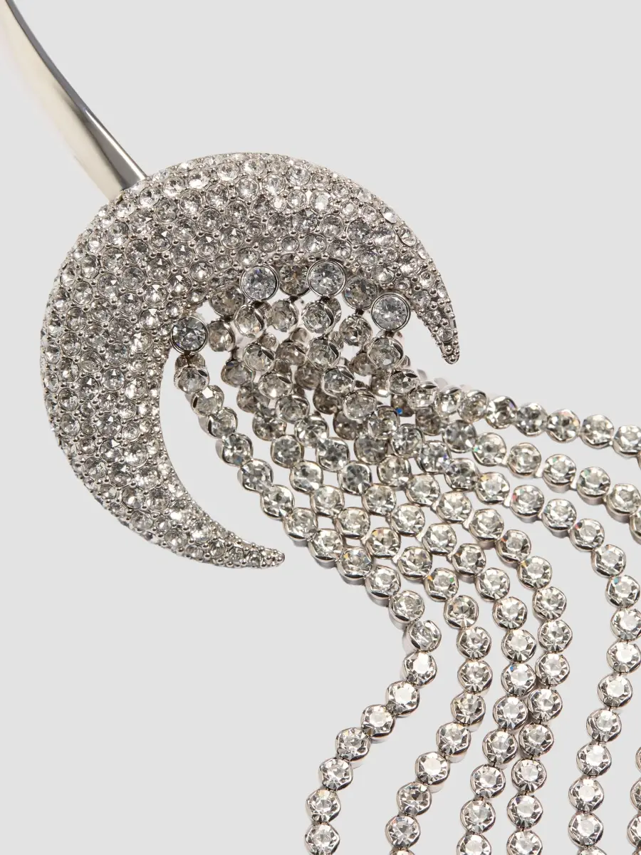 Valentino Women's Kabarett Necklace in Metal, Crystals and Pearls - Palladium | Thumbnail 5 Valentino Women's Kabarett Necklace in Metal, Crystals and Pearls - Palladium | Thumbnail 5