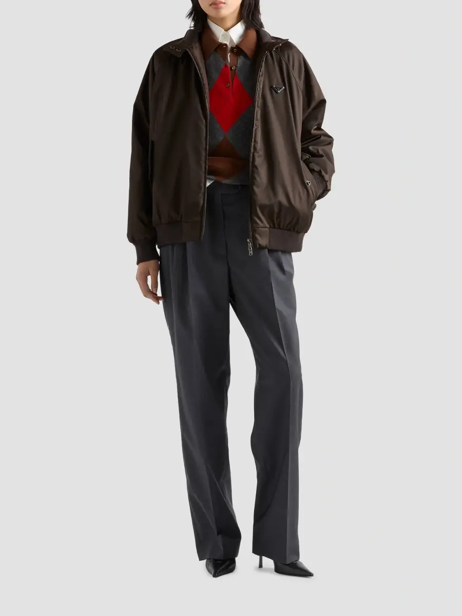 Prada Women's Nylon Blouson Jacket | Thumbnail 2 Prada Women's Nylon Blouson Jacket | Thumbnail 2