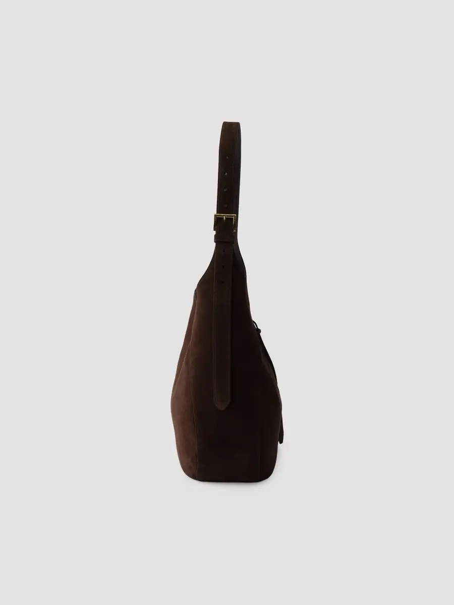 Prada Women's Boogie Large Suede Shoulder Bag | Thumbnail 6
