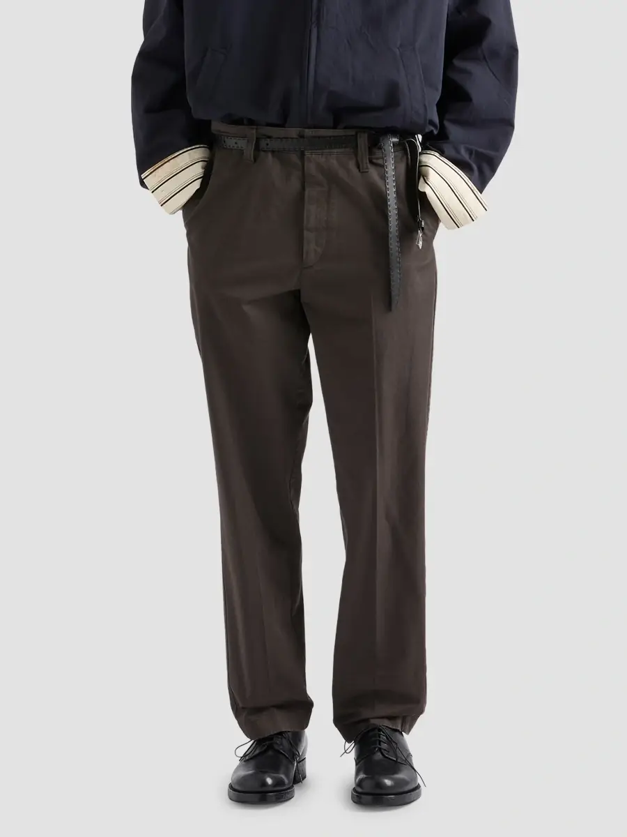 Prada Men's Garment-Dyed Cotton Pants | Thumbnail 2 Prada Men's Garment-Dyed Cotton Pants | Thumbnail 2