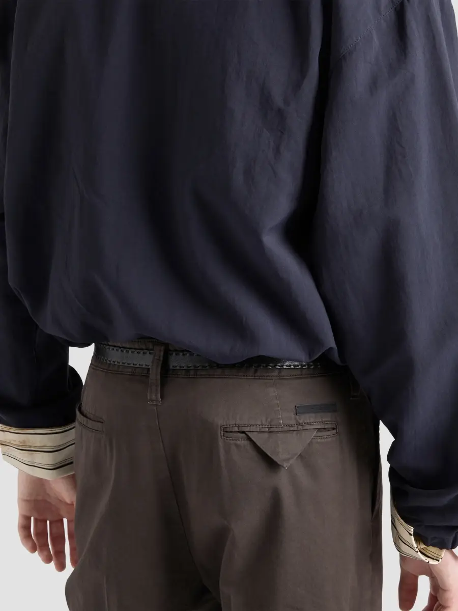 Prada Men's Garment-Dyed Cotton Pants | Thumbnail 5 Prada Men's Garment-Dyed Cotton Pants | Thumbnail 5