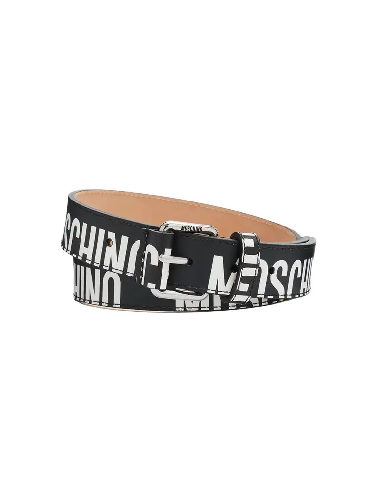 Men's Logo Leather Belt Men's Logo Leather Belt