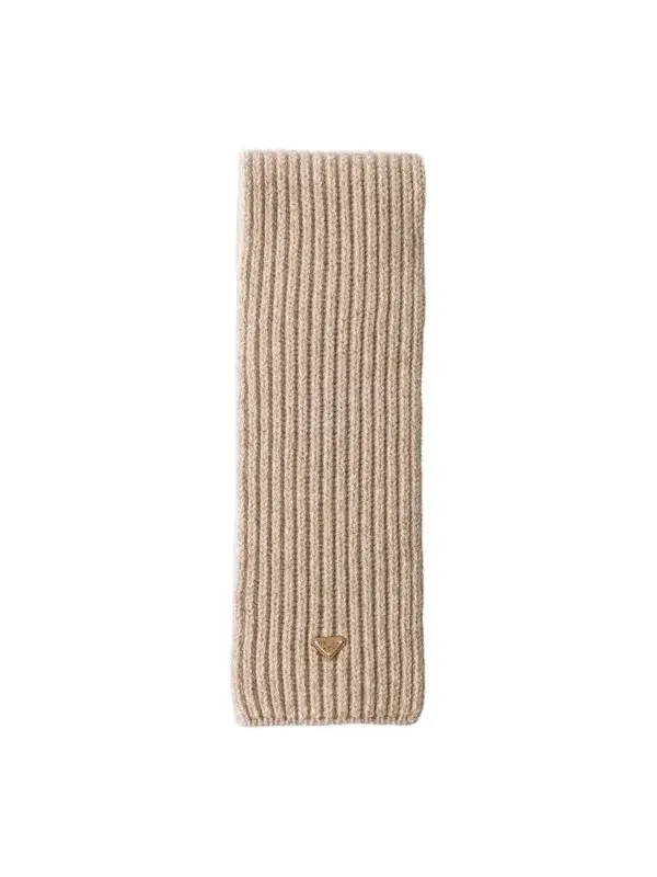 Men's Wool and Cashmere Scarf - Beige
