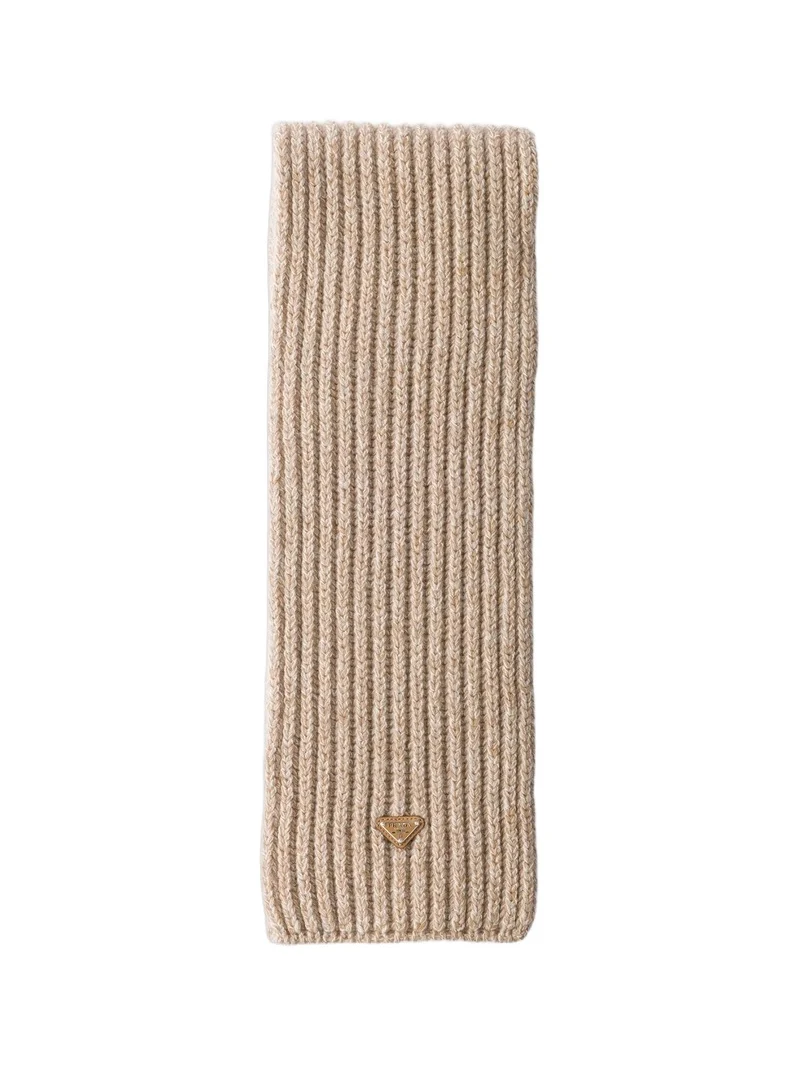 Men's Wool and Cashmere Scarf - Beige Men's Wool and Cashmere Scarf - Beige