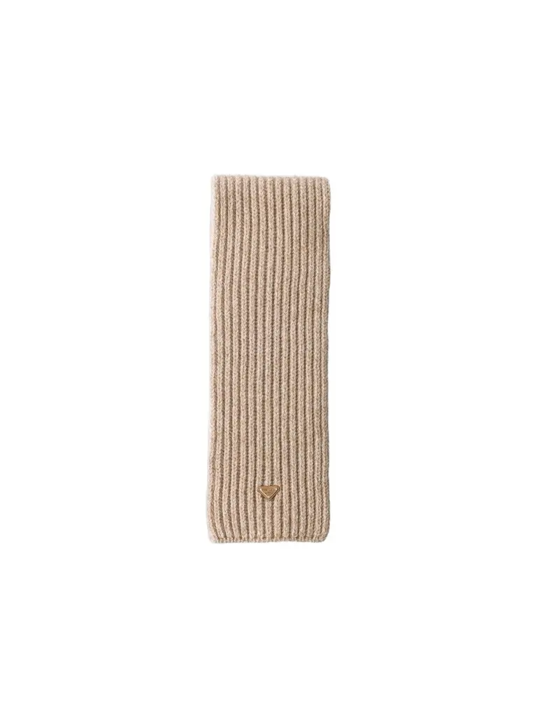 Prada Men's Wool and Cashmere Scarf - Beige